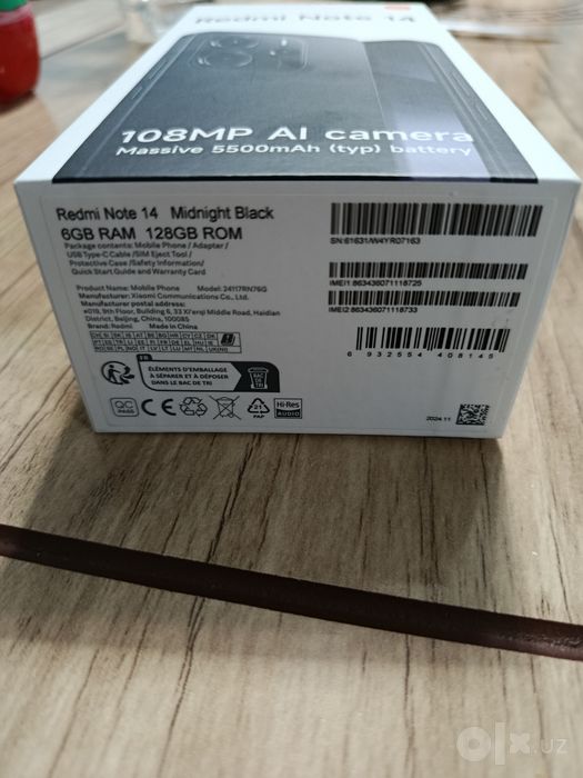 Redmi Note 14 yangi
