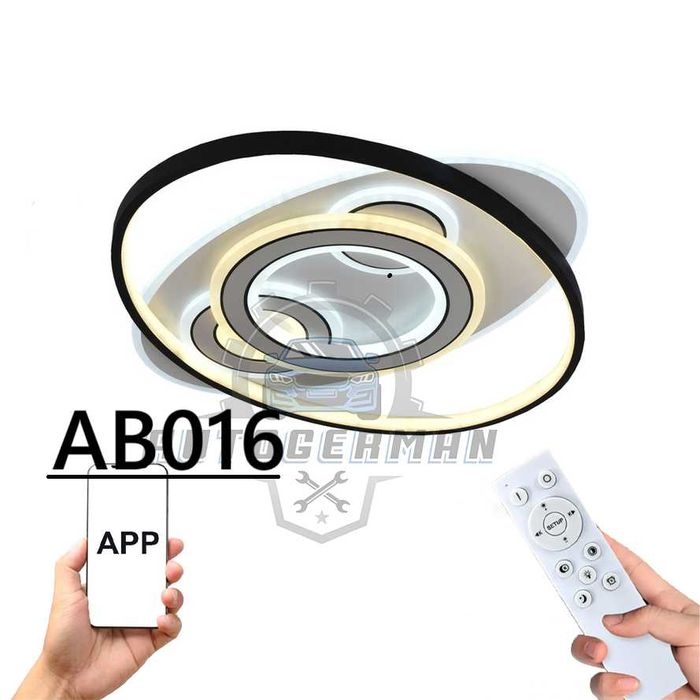 LED абажур за дома стилен дизайн 100W 50x50см лампа за таван