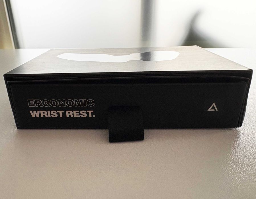 Suport ergonomic de încheietură mâna dreaptă mouse, Deltahub, L, Negru