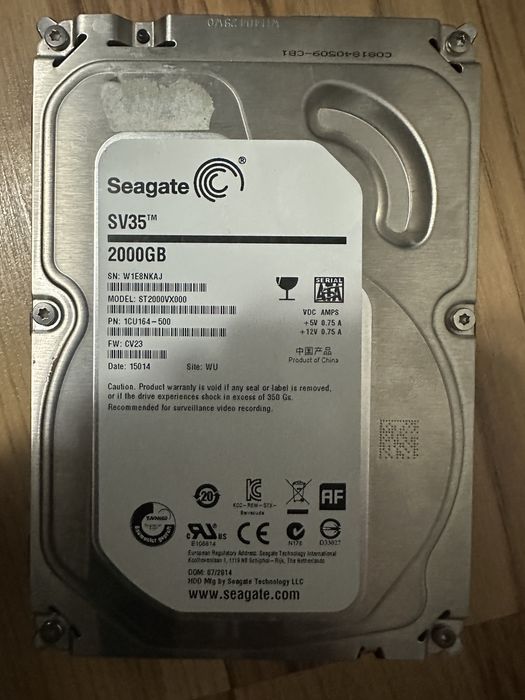 HDD Hard Disk Seagate 2TB