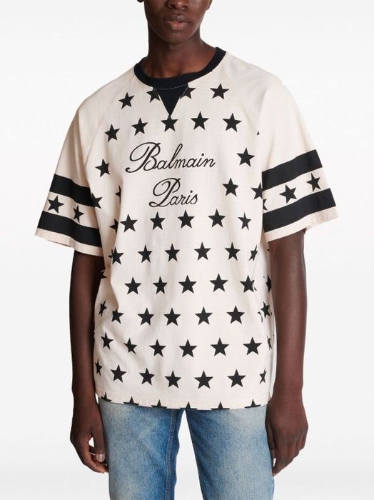 Tricou Balmain limited edition Print Stars