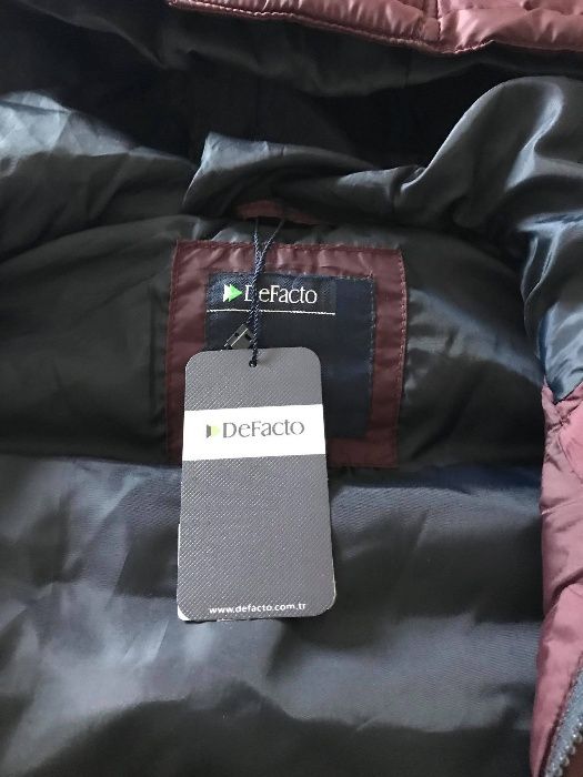 Vesta Unisex Groasa Culoare Visiniu DeFacto Fas Slim-Fit ! Poze Reale