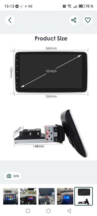 Navigație android universala 10inch