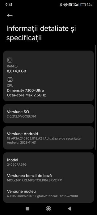 Redmi note 14 pro 5G de 256 ca nou