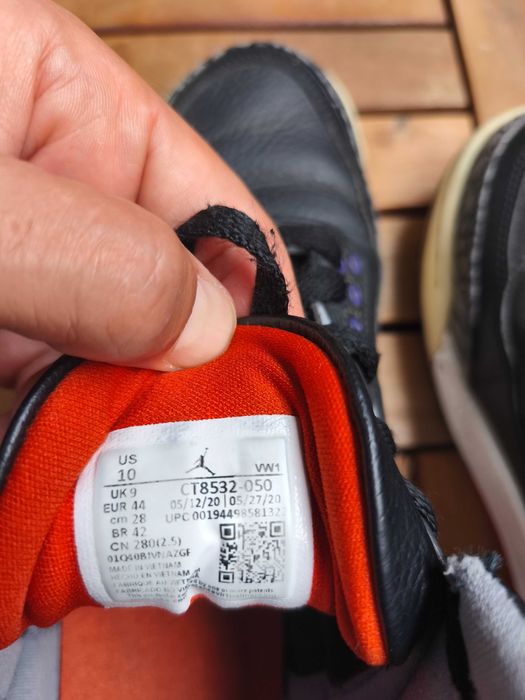 Jordan 3, retro в добро състояние, 44 номер