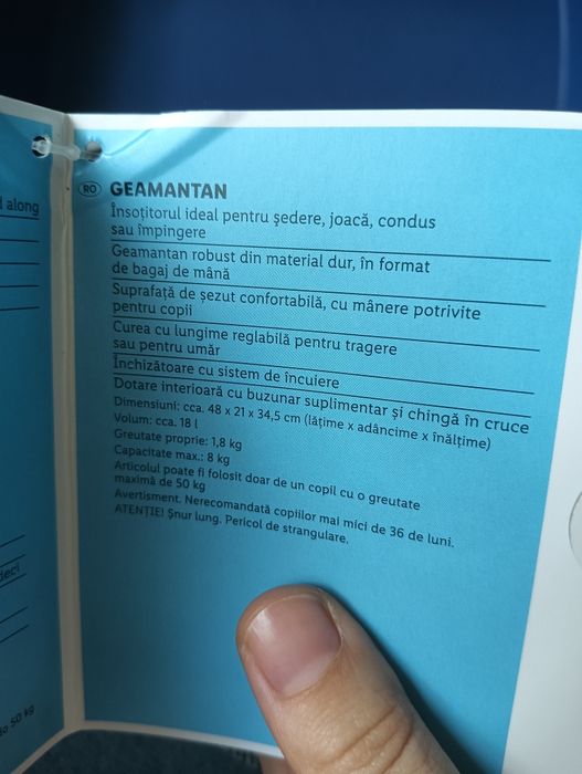 Geamantan tip troller nou copii