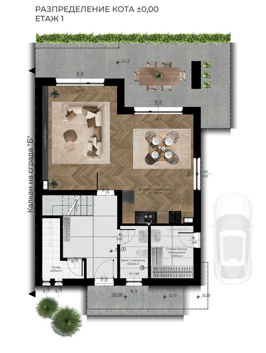 Двуетажна къща с паркомясто във Войводиново