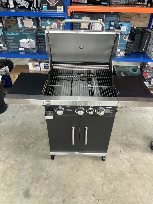 Барбекю на газ с мощност 14,4 киловата Grillmeister / Газово барбекю от инокс
