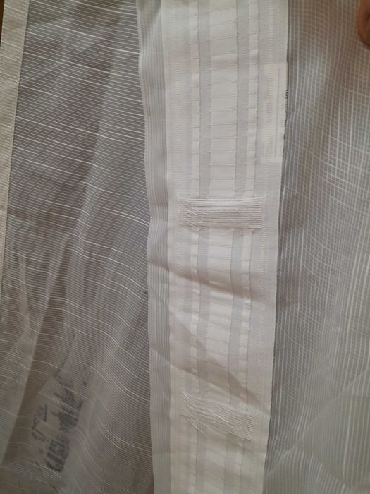 Нови бели пердета 2 вида по 2 броя