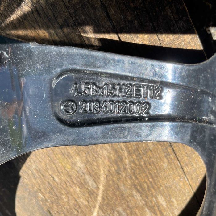 Roată rezervă Mercedes 5x112, 4.5Bx15H2 ET12– Anvelopă Vredestein