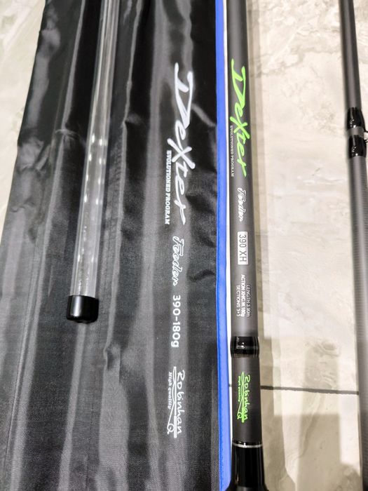 Lanseta Feeder ROBINHAN Dexter 3.9m,60-180g + Mulineta ELITE 6000