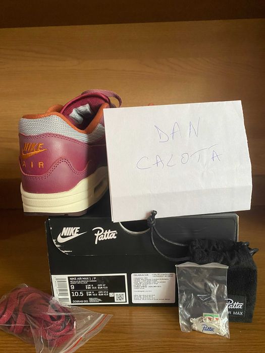 Nike Air Max 1 x Patta Rush Maroon 42.5