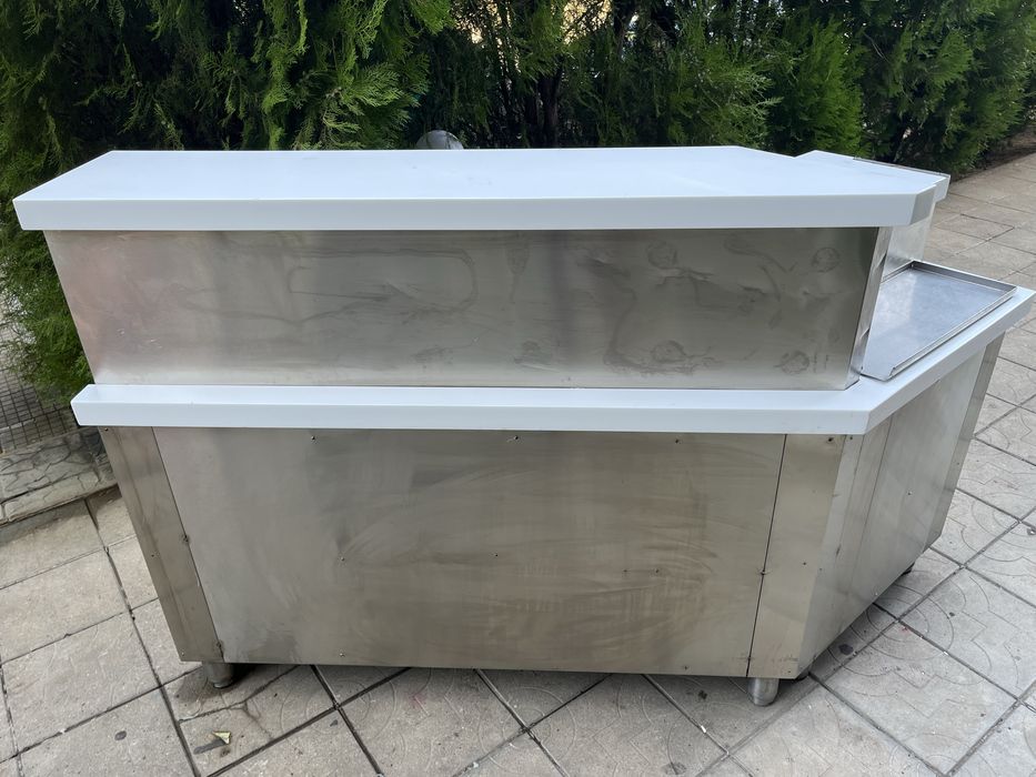 Работна маса шкаф неръждавейка