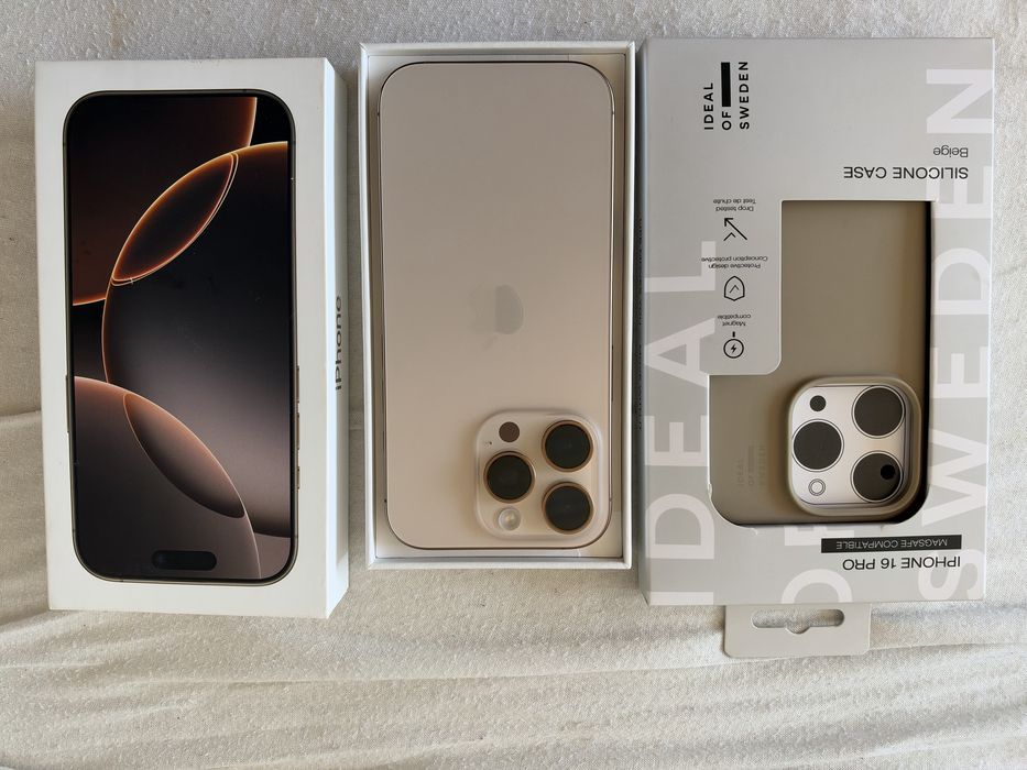 Продавам Iphone 16 pro desert titanium 128 gb като нов