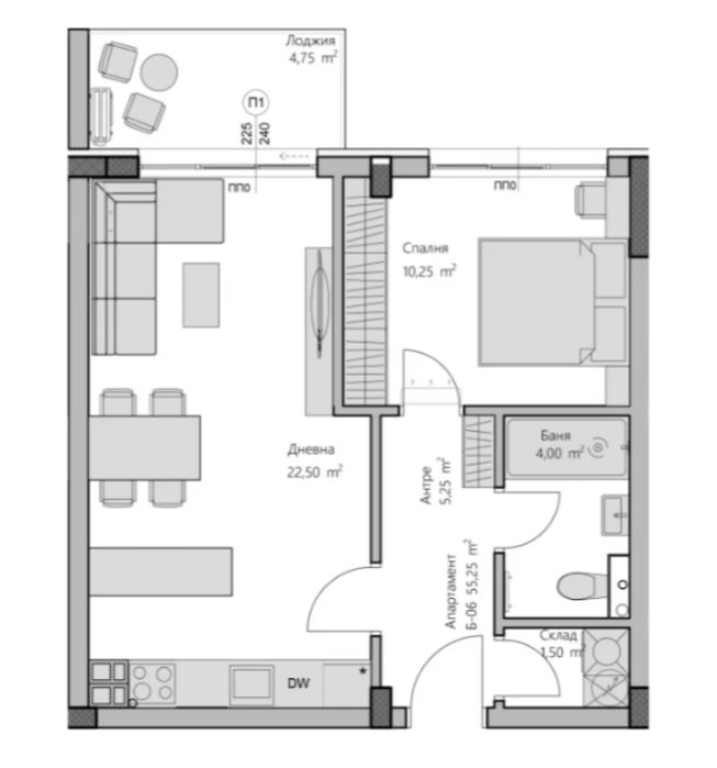 Продава се Двустаен апартамент в Пловдив, Христо Смирненски - 65 кв.м за 753 €/кв.м - Снимка #4