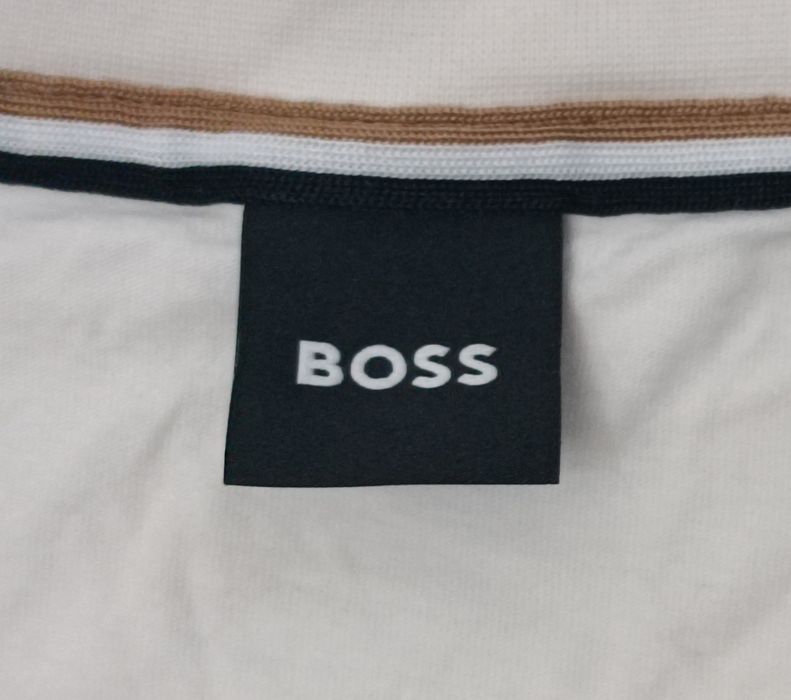 Hugo Boss Tee оригинална тениска XL Бос бяла памучна фланелка