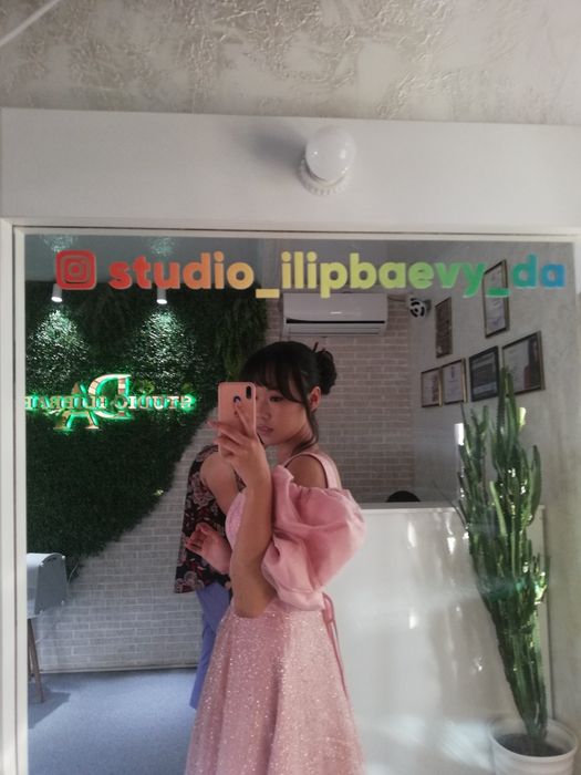 Платье вечернее в розовом цвете