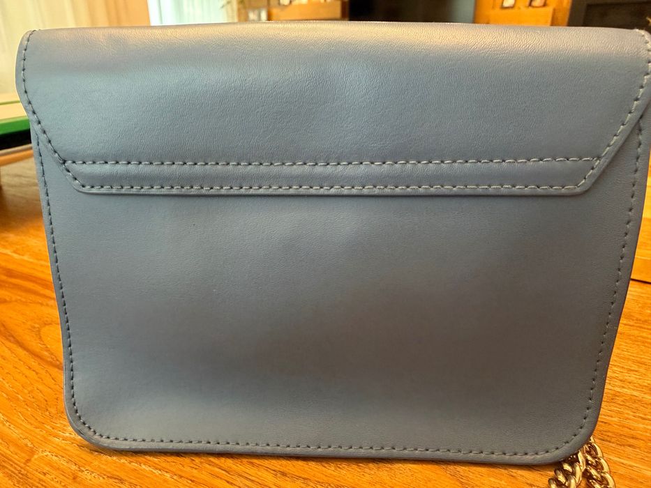 Чанта Furla Metropolis – синя, естествена кожа
