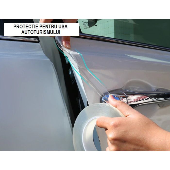 Banda protectie auto transparenta anticoliziuni/antizgarieturi