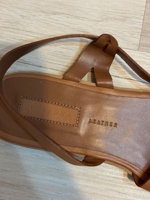 Дамски сандали естествена кожа на Topshop