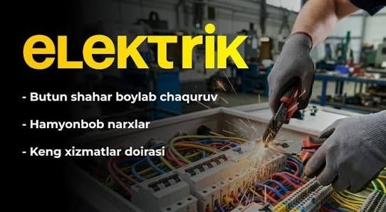 Elektirik xizmati mantaj avto zaryadka va xizmat koʻrsatish
