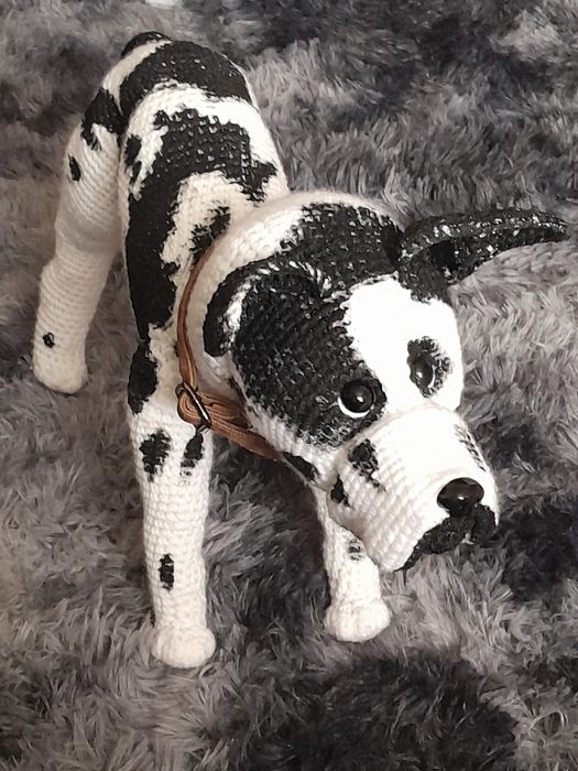 Собака дог ручной работы.