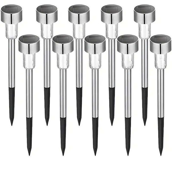 10 броя СОЛАРНИ лампи за осветление на градина,тераса,басейн