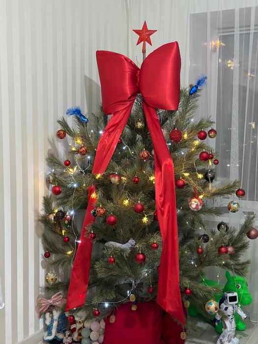 Бант на ёлку / бант для витрины