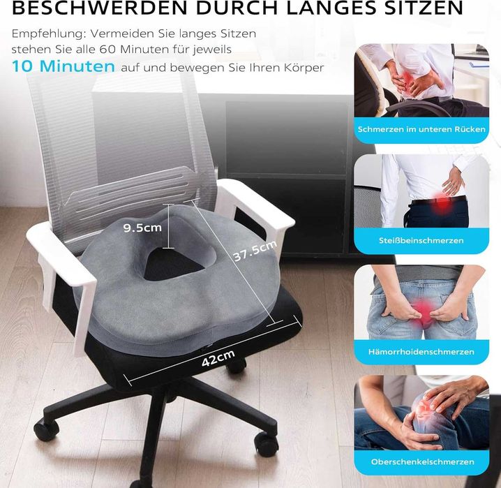 Pernă ergonomică din spumă cu memorie - Perna pentru scaun