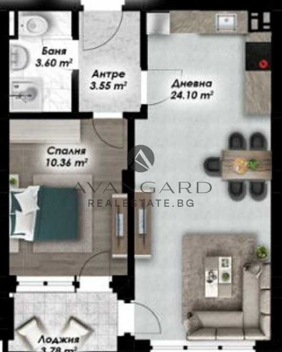 оф.24784 Двустаен луксозна сграда/ Остромила