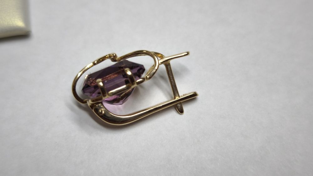 Серьги с аметистом
