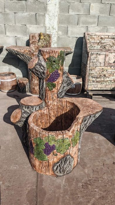 Градински мивки изработени от бетон