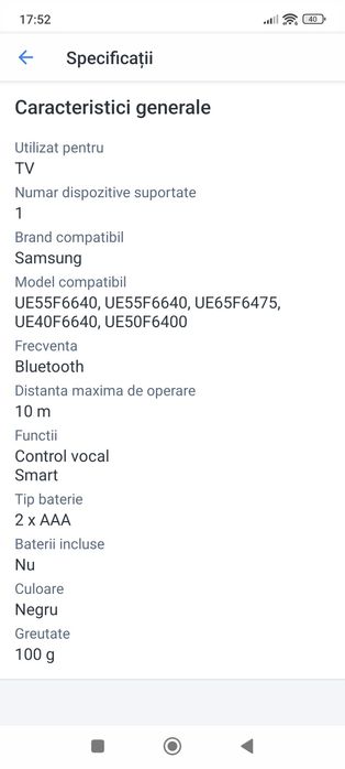Telecomanda originala Samsung