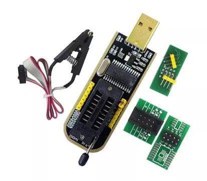 USB программатор CH341A
СН341А. Прищепка в комплекте.
СН341А. Прищепк