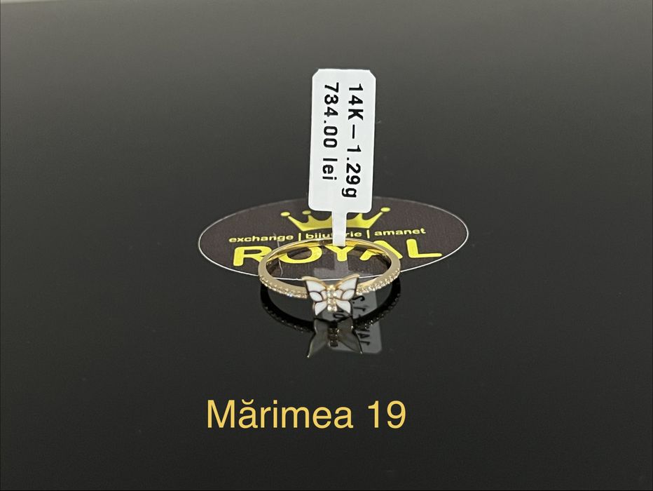 Bijuteria Royal CB : Inel dama aur nou 14k 1,29gr