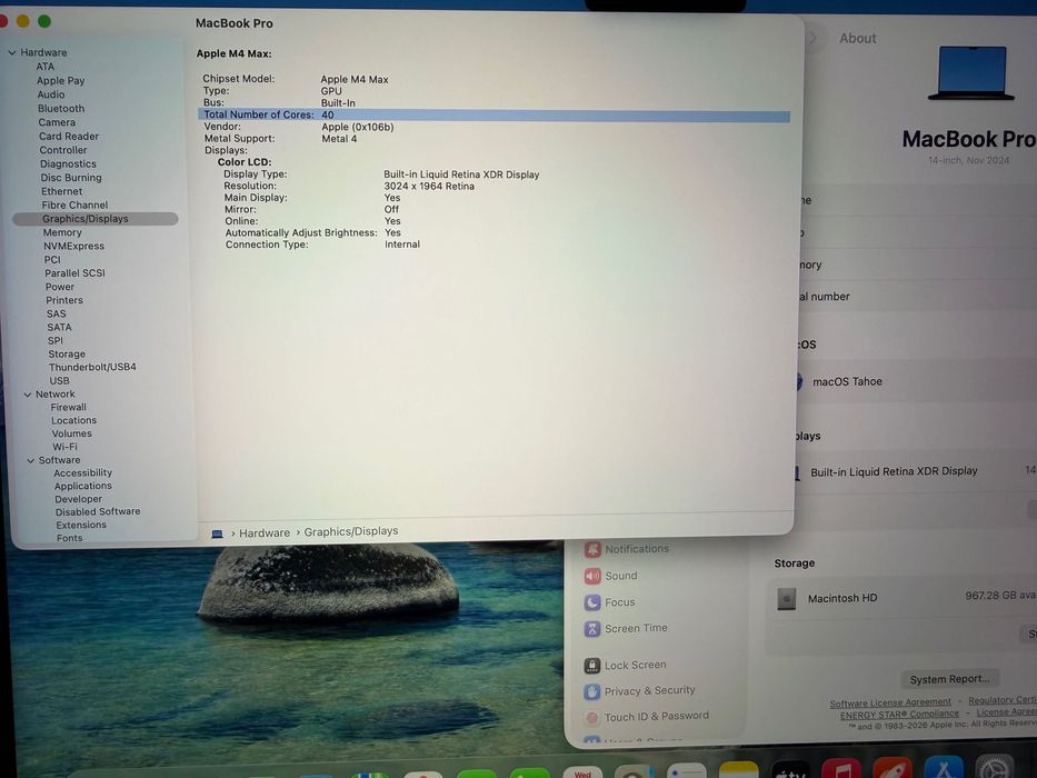 НОВ MacBook Pro 14" M4 MAX 16-CPU, 40-GPU, 64GB RAM, 1TB SSD