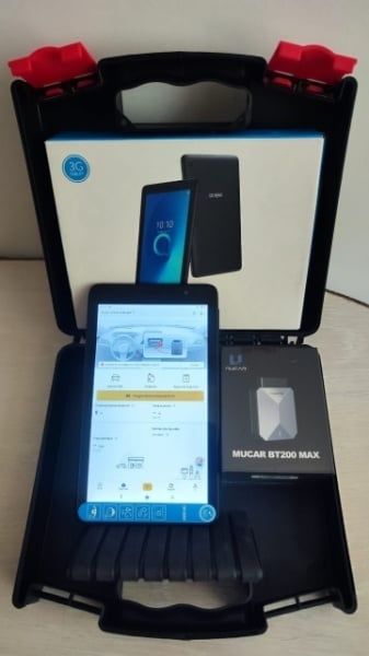 Redus ! Kit Diagnoza Auto Bt200 max V2026+ Tableta 4/64gb Android 10.1" licenta nelimitata, update pe viata, turisme si autoutilitare toata gama 12v