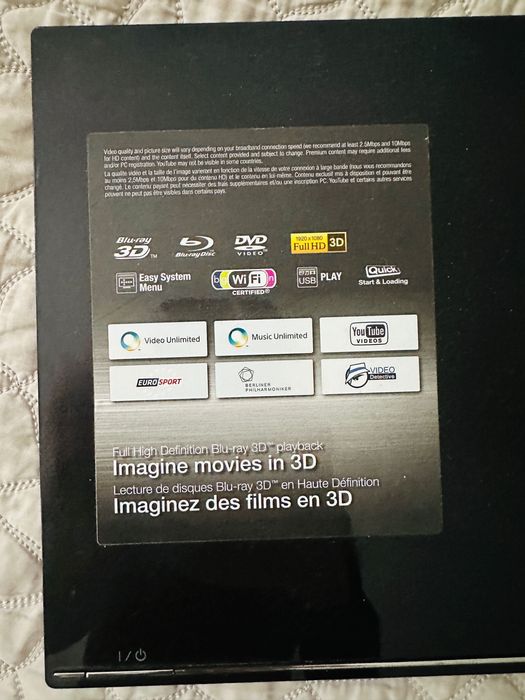 Blue Ray 3D SONY full HD - folosit 1 data