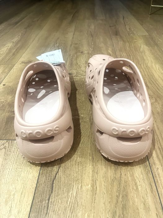 Crocs оригинал Caged clogs кроксы бежевые