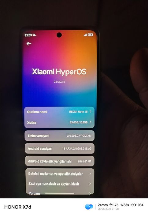 Xiomi Redmi Note 15