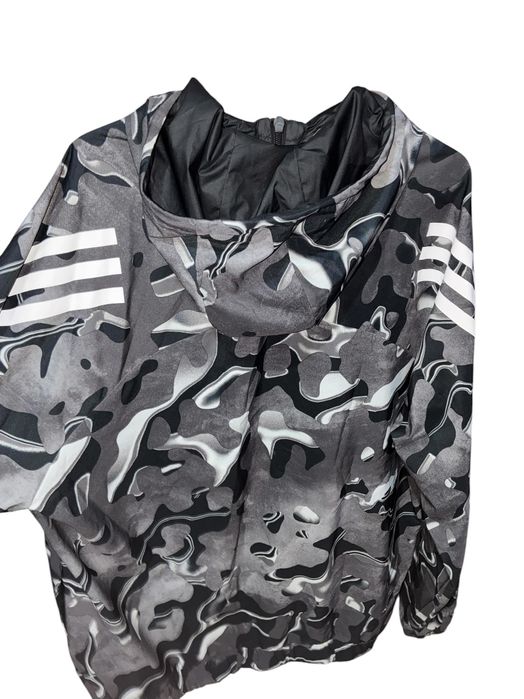 Jachetă adidas din fâș cu fermoar, mărimea L