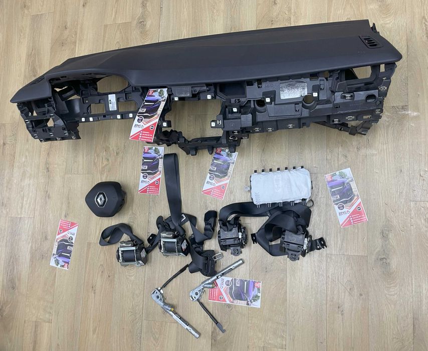 Renault Clio V kit airbag volan pasager - plansa de bord - set centuri