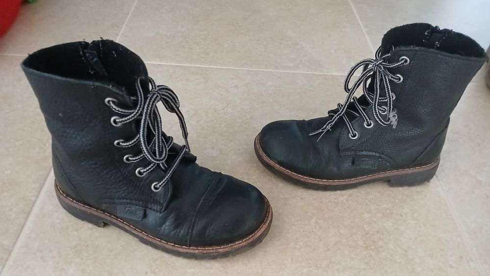 Cizme de piele pentru copii, marimea 32