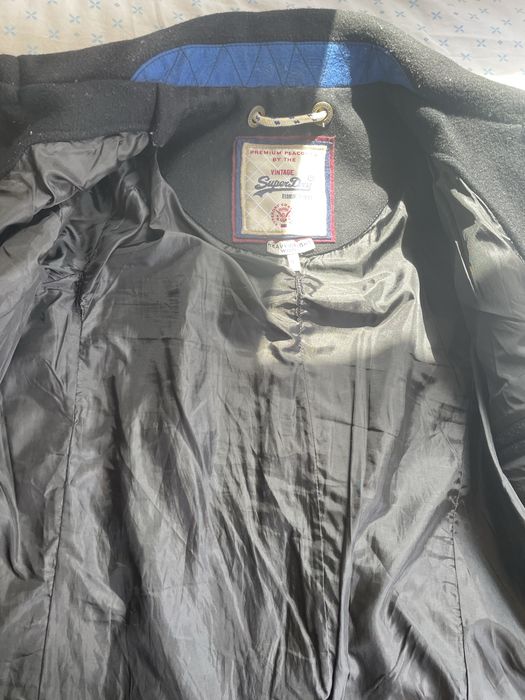 Вълнено палто SUPERDRY