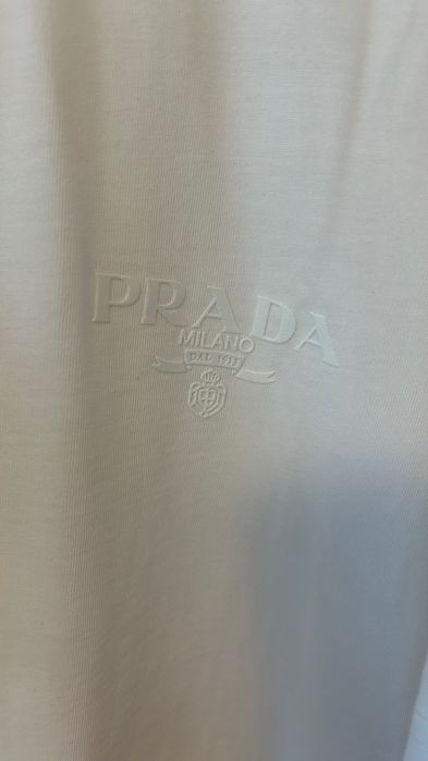 Мъжка бяла тениска PRADA, размер XL