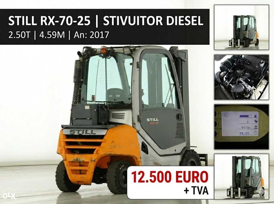 OCAZIE: Stivuitoare Diesel Import | Stare Top de la 7900 Euro | Rate