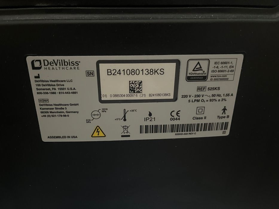 Devilbiss  Машина за кислород