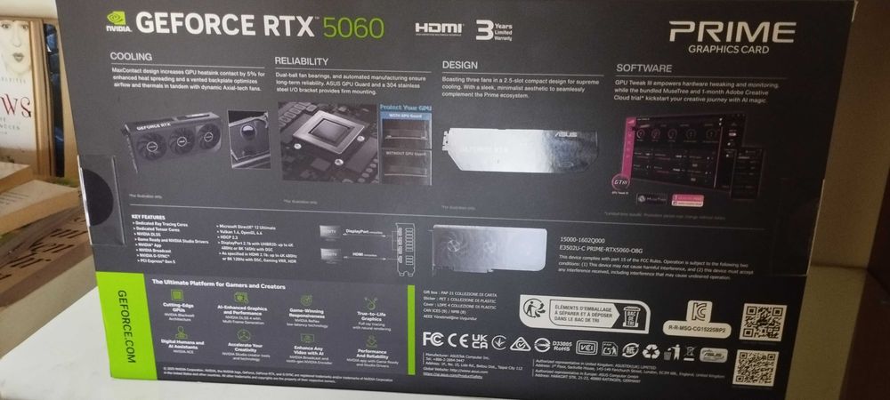 Видеокарта ASUS PRIME RTX 5060 OC 8GB GDDR7