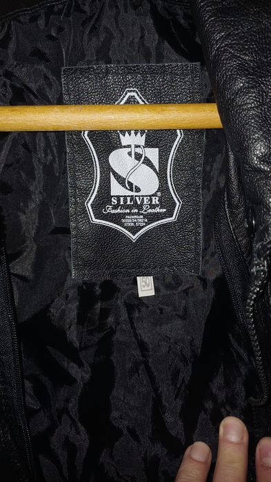 Мъжко кожено яке SILVER