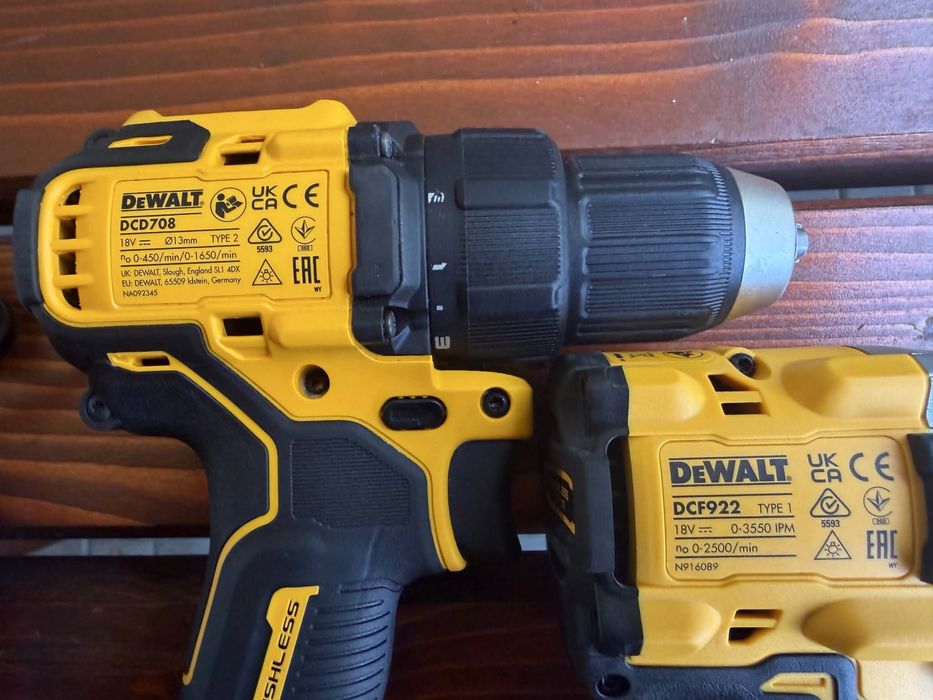 Pachet•DeWalt DCF922-Impact compactă •DeWalt DCD708 -Găurit/înșurubat
